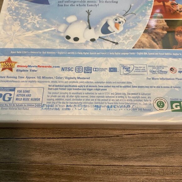 Disney DVD Lot of 3 Childrens Movies - The Search for Santa Paws, Coco, Frozen - Picture 10 of 12